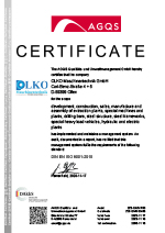 Zertifikat DIN EN ISO 9001 Englisch